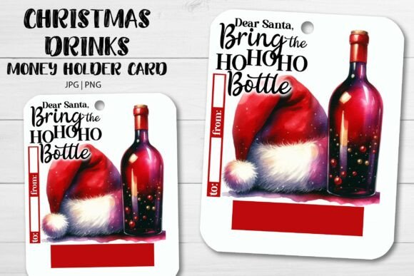 10 Christmas Drinks Money Holder Cards - Image 5