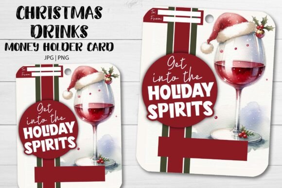 10 Christmas Drinks Money Holder Cards - Image 6