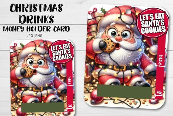 10 Christmas Drinks Money Holder Cards - Image 8