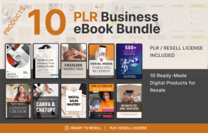 10 Editable PLR EBooks for Online Biz