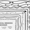 10 Whimsical Wedding Border, Page Border
