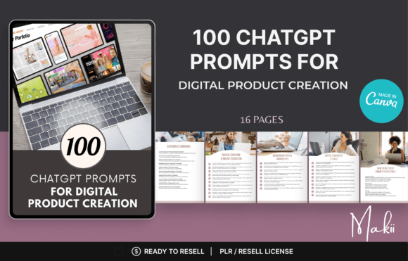 100 ChatGPT Prompts for Digital Product