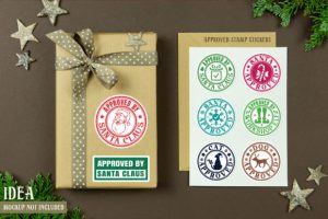 Alternative view of 100 Christmas Stamp Stickers Bundle PNG