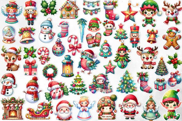 100+ Kawaii Christmas Stickers Bundle - Image 2