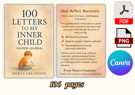 Alternative view of 100 Letters to My Inner Child Journal