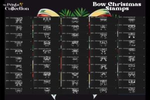 Alternative view of 100+ Procreate Christmas Bow Stamps