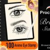 100 Procreate Eyes Stamp Brushes