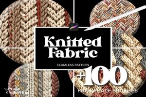 100+ Procreate Knitted Fabric Brushes