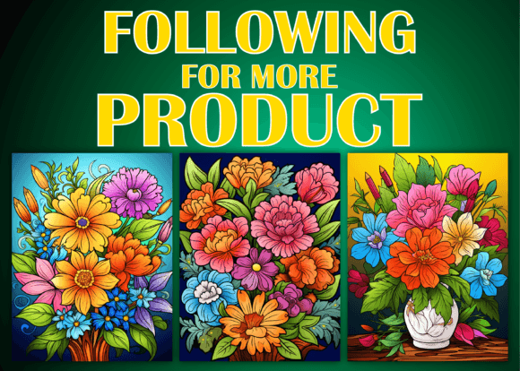 100 Relaxing Flower Adult Coloring Pages - Image 3