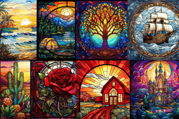 100+ Stained Glass Bundle - Image 2