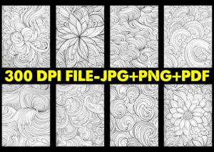 Alternative view of 100 Zentangle Pattern Coloring Pages