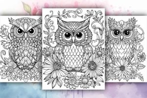 Alternative view of 110+ Owl Mandala Coloring Book Pages-KDP
