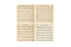 Alternative view of 12 Vintage Christmas Music Backgrounds