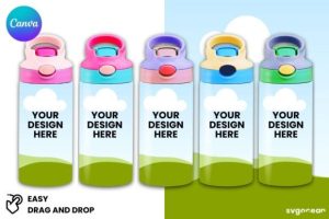 Alternative view of 12oz Kids Tumbler Canva Smart Mockup