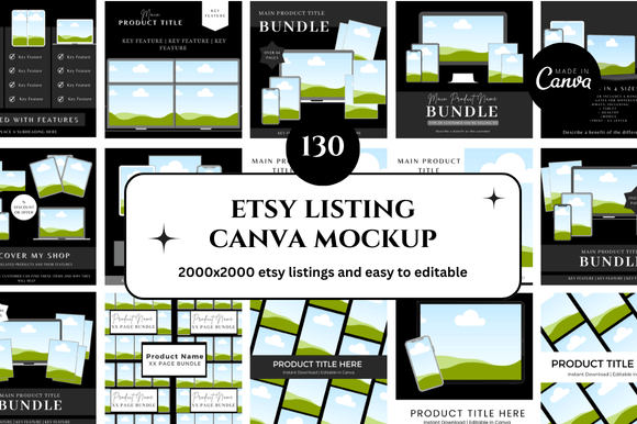 130 Etsy Canva Mockup