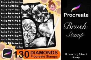 130 Procreate Diamonds Brushes