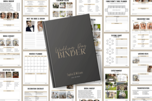 Alternative view of 150 Page Wedding Day Binder Template