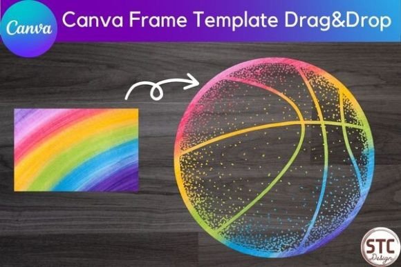 16 Basketball Canva Frame Bundle - Image 2