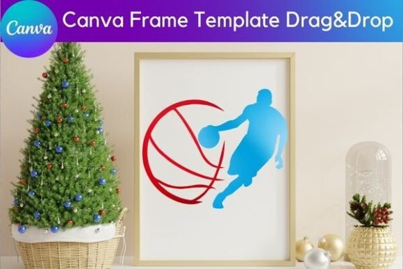 16 Basketball Canva Frame Bundle - Image 3