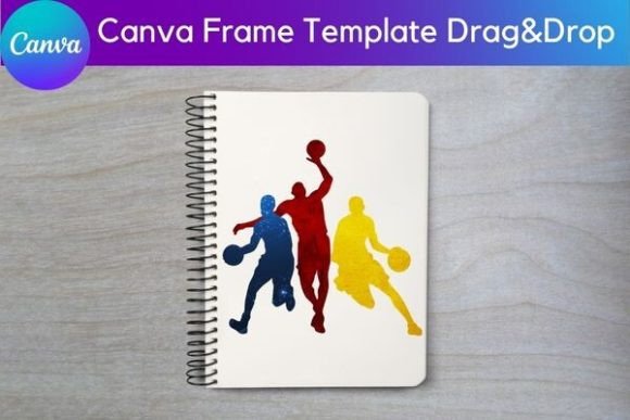 16 Basketball Canva Frame Bundle - Image 4