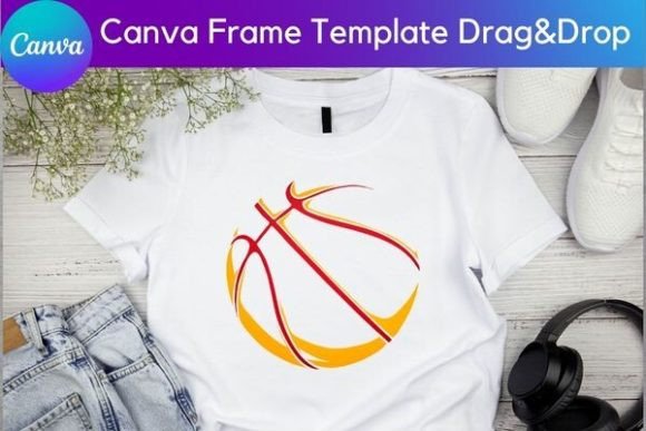 16 Basketball Canva Frame Bundle - Image 6