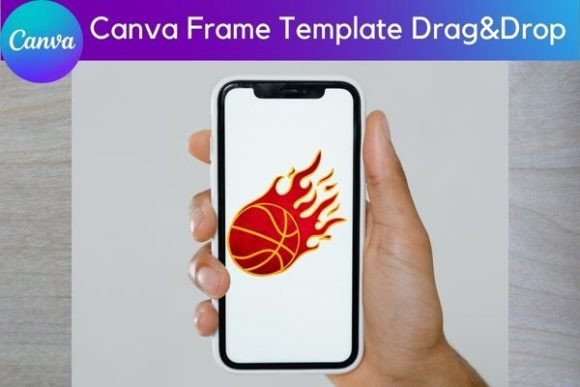 16 Basketball Canva Frame Bundle - Image 8