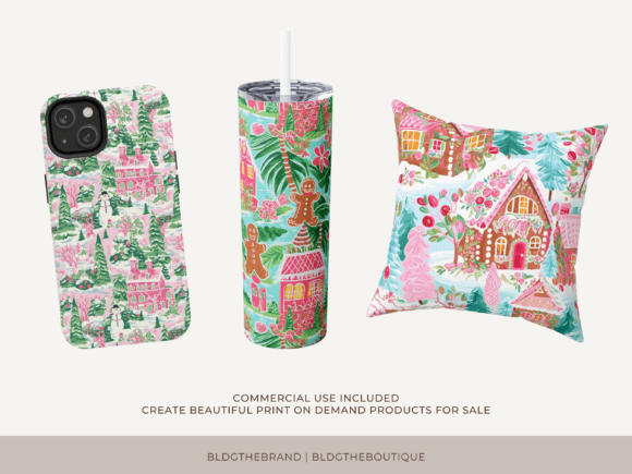 16 Preppy Christmas Seamless Patterns - Image 6