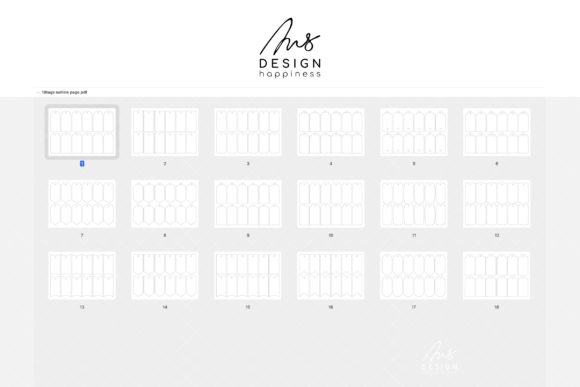 Alternative view of 18 Gift Tag Templates SVG Cut File