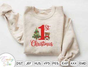 Alternative view of 1st Christmas Tree Teddy Bear