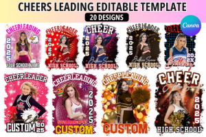 Alternative view of 20 Cheerleading Canva Editable Template