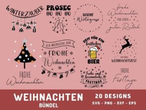 Alternative view of 20 Plotterdatei Weihnachten Sprüche