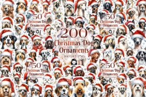 200 Breeds of Christmas Dog Ornaments