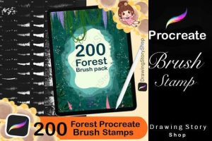 200 Forest Nature Procreate Brushes