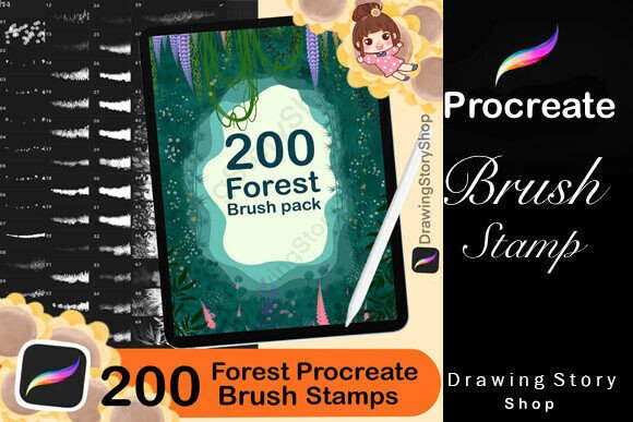 200 Forest Nature Procreate Brushes