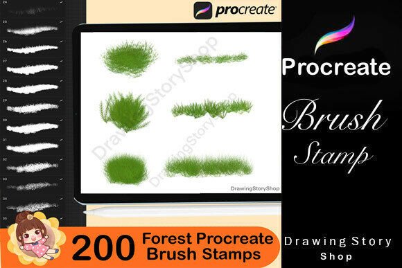 200 Forest Nature Procreate Brushes - Image 2