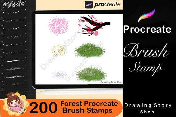 200 Forest Nature Procreate Brushes - Image 4