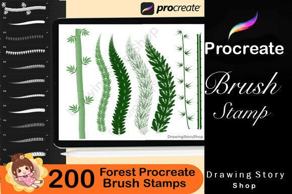 200 Forest Nature Procreate Brushes - Image 5