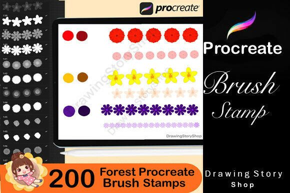 200 Forest Nature Procreate Brushes - Image 6