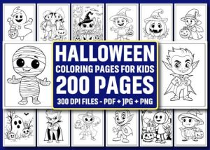 200 Halloween Coloring Pages for Kids