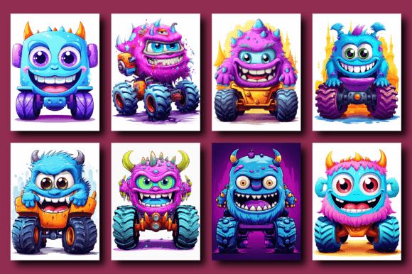 200 Monster Truck Coloring Pages - Image 3