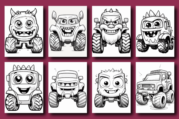 200 Monster Truck Coloring Pages - Image 4