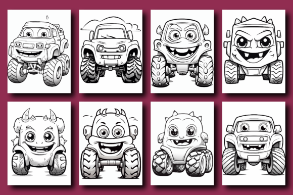 200 Monster Truck Coloring Pages - Image 5