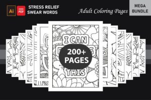 200+ Stress Relief Adult Coloring Pages