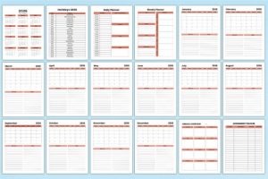 Alternative view of 2026 ADHD Planner for Canva KDP Interior