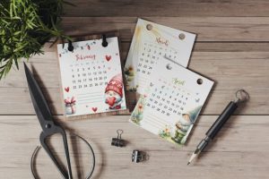 Alternative view of 2026 GNOMES Desk Calendar/12 Months