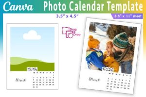Alternative view of 2026 Photo Calendar Canva Template