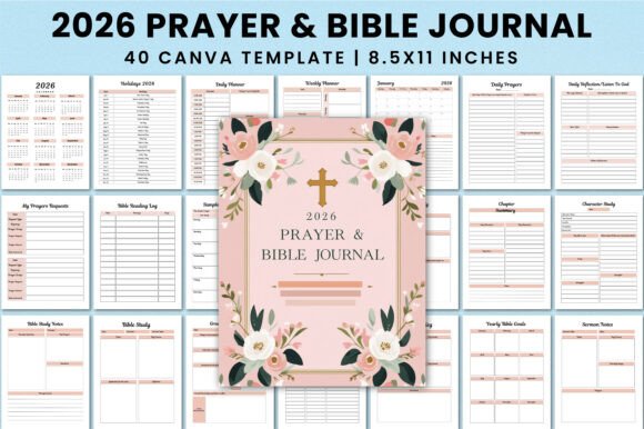 2026 Prayer & Bible Journal KDP Interior
