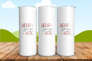 Alternative view of 20oz Skinny Tumbler Mockup, Smart Mockup