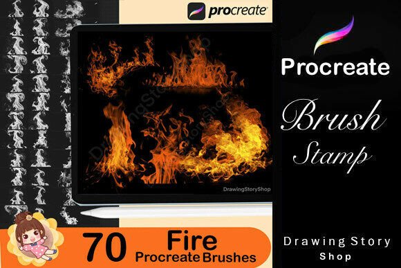 220+ Procreate Smoke & Fire Brushes - Image 6