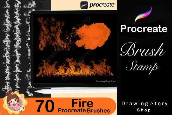 220+ Procreate Smoke & Fire Brushes - Image 7